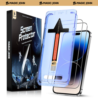 MAGIC JOHN 2nd Generation iPhone Screen Protector - Dust Free Without Bubbles