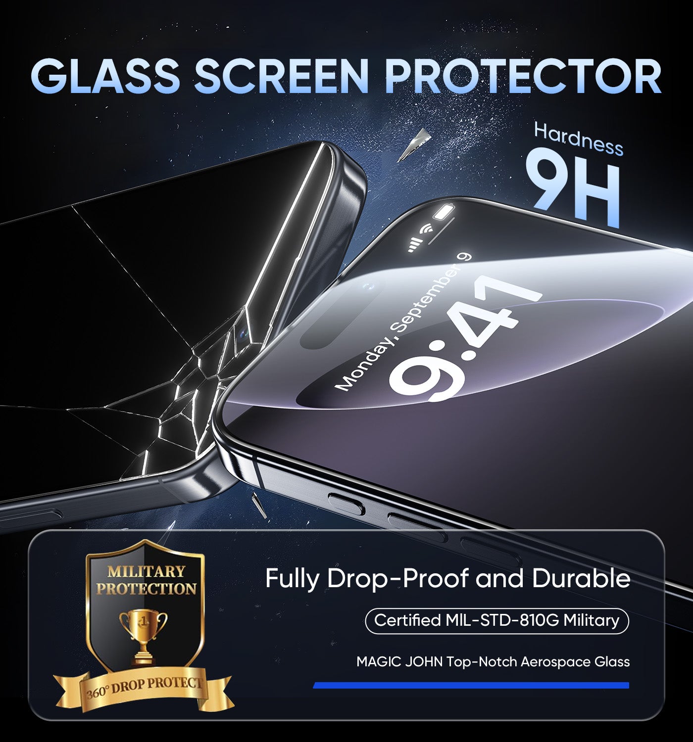 MAGIC JOHN 3rd Generation Screen Protector for Samsung - Automatic Dust Free Eco-Friendly Protection