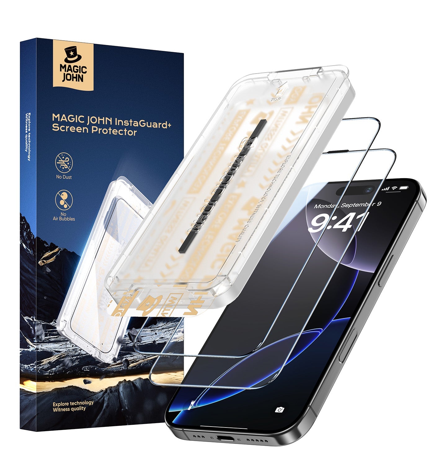 MAGIC JOHN 3rd Generation Screen Protector - Automatic Dust Free Eco-Friendly Protection